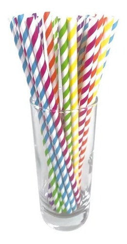 21 Colorful Jar Lids with Straw Hole + 21 Biodegradable Paper Straws 1