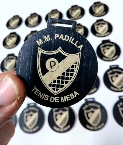 Medallas Deportivas 6cm Personalizadas Mdf Laminado Pack 100 7