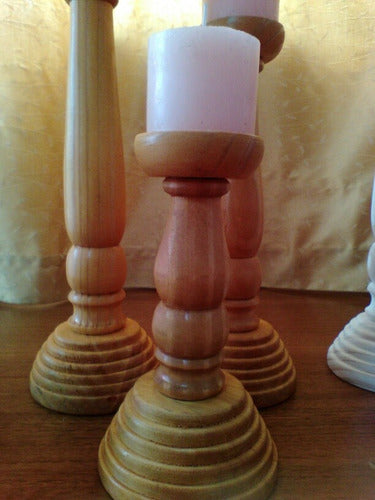 Taller El Fresno Candelabros En Madera 4