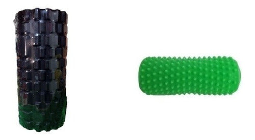 Tourmalhyn Combo Rolo Rodillo Foam Roller Textured Massage Yoga Pilates 0