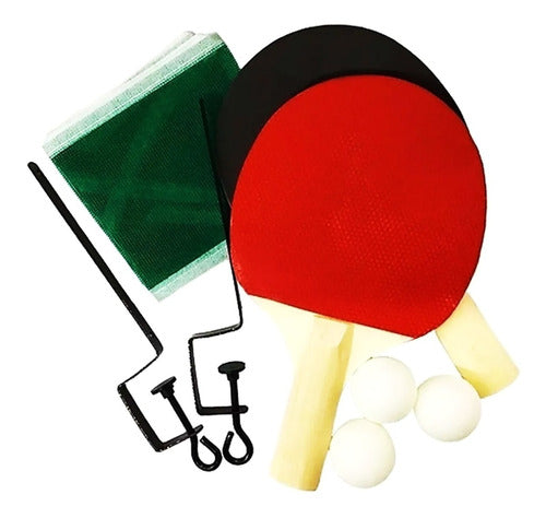 Set Ping Pong Paletas Pelotas Red Soportes Super Cla Fd7702 0