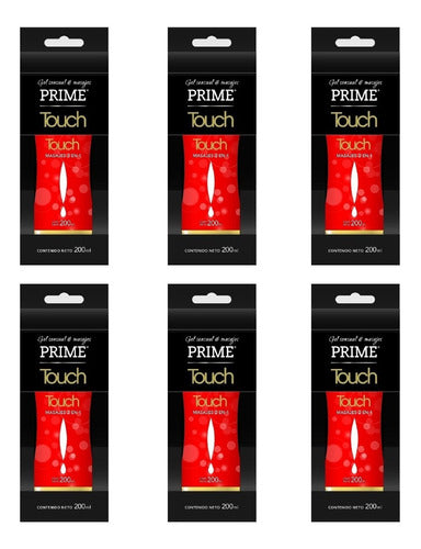 Prime Intimate Gel Touch 200 ML - Massages and Lubricant (Pack of 6) 0