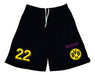 Borussia Dortmund Polyester Shorts with Number - European Team Design 3