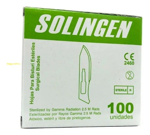 Solingen Paramount No. 10 Sterile Scalpel Blades Box of 100 Units 0