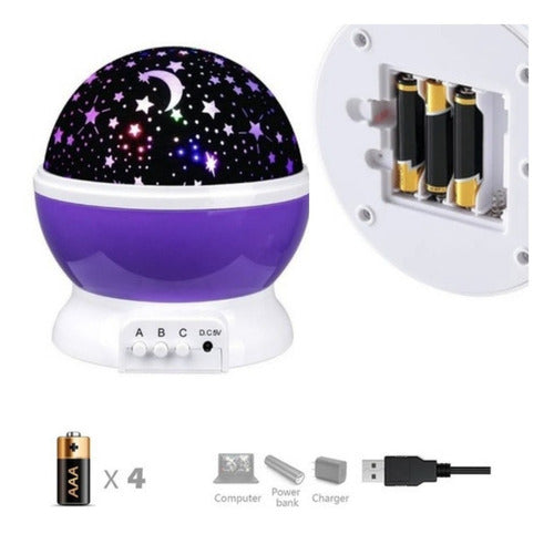 Rotating Star Projector Bedside Lamp 12