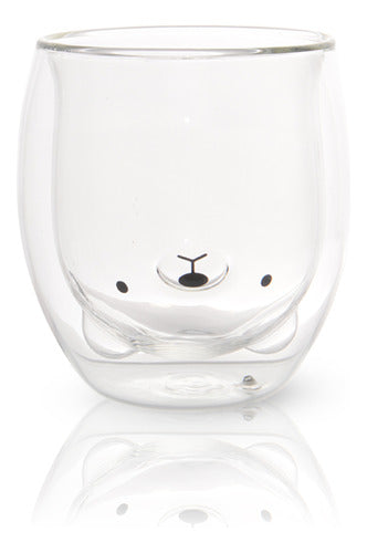 Reina Casa Polar Bear Double Wall Glass Cup 0