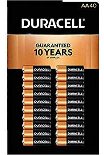 Duracell MN1500 Duralock Alkaline AA Batteries 40 Pack 0