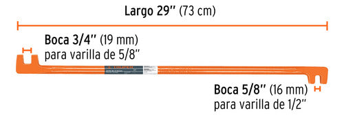 Truper Grinfa Truper Dos Bocas Doblar Hierro 5/8 Y 1/2 Grt-21 19800 1