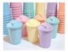 Lollipop Plastic Milkshake Glasses Pastel Colors X 25 U 7