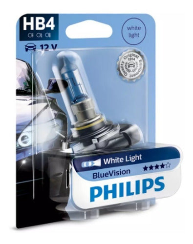 Lampara Juego X 2 Philips Hb4 9006 Blue Vision 12v 51w 3700k 0