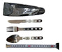 Camping Cutlery Set Knife - Fork - Spoon with Case 2