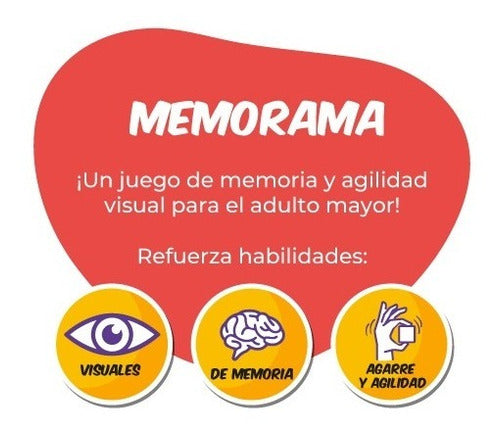 Ronda Juego De Mesa Memorama 60 + Refuerza Memoria Agilidad Visual 1