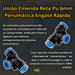 Kit 10 Uniões Emenda Tee 6mm - Pneumática 1