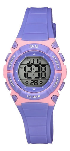 Reloj Digital Q&q Dama Nena Sumergible Colores M187 Garantia 2