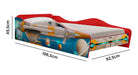 Cama Auto Space Plus Niños Espacial Cohete Estrellas 3