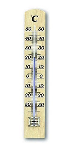 TFA Indoor Wooden Thermometer - 20 cm 0