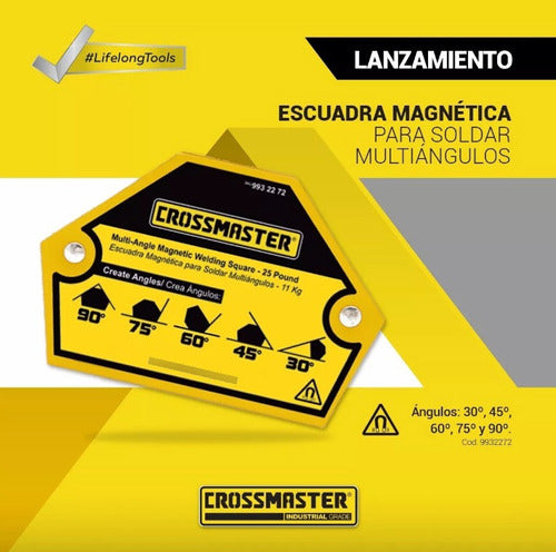 Crossmaster Magnetic Welding Square Multi-Angles 11kg 3 Pack 1