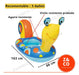 Inflatable Snail Boat Float with Strong Grip for Kids Pool Fun 1
