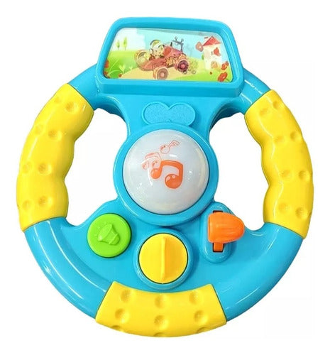 Volante Didáctico Interactivo Con Luz Y Sonido Babygus 53913 1