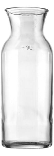 Glass Bottle Jug 1 L Athos Juices Smoothies Milk 0