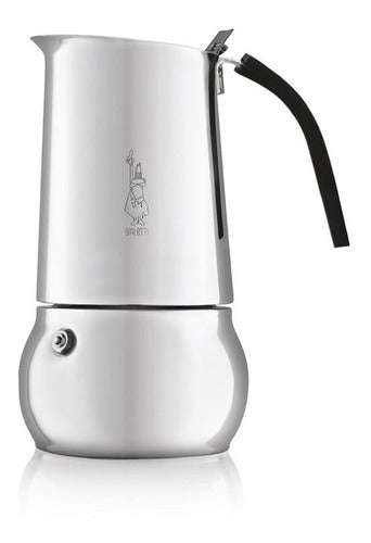 Bialetti Italian Espresso Maker 4 Cups Kitty Stainless Steel 0