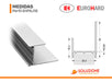 EuroHard Anodized Aluminum J Handle Profile 1 Meter 2