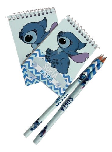 Personalized Notepad and Pencil Set - Lilo and Stitch x30 Units 0