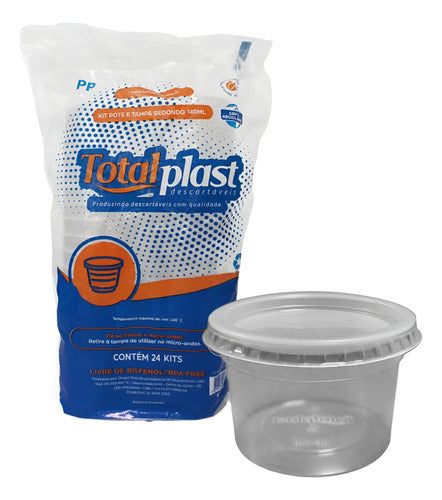 Pote Plástico Descartable 250ml Totalplast - Pack De 24 Unid 0