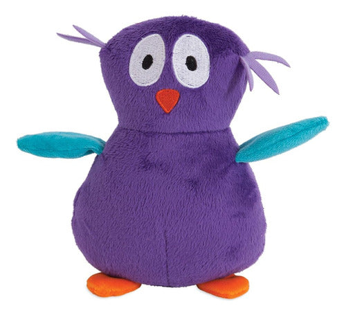 Zoobilee 32014 Plush Owl Dog Toy, Purple 0