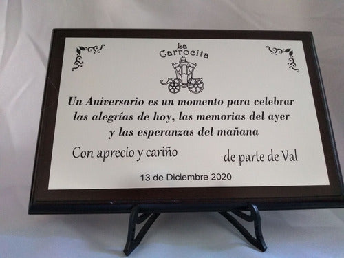 Placa: Premio/reconocimiento/profesion Similmetal 17x12 Cm. 5