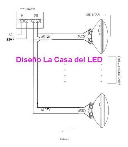 Lampara Led Piscina Par 56 Color Rgb Central 1