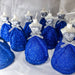 Set of 15 Handcrafted Glitter Finish Dress Candles for 15-Year-Old Ceremony 14