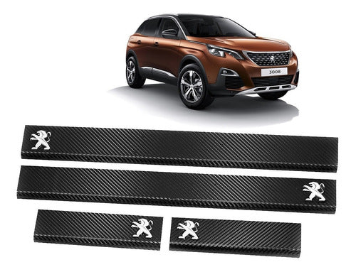 Self-Adhesive Door Sill Protectors for Peugeot 301 2008 3008 - Free Shipping 0