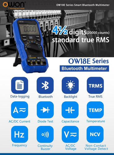 Digital Multimeter Tester with Bluetooth Owon OW18E 1
