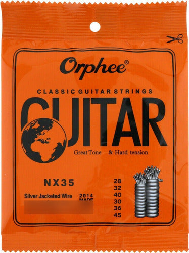 Orphee NX35 Encordado .028 Para Guitarra Criolla / Clásica 0