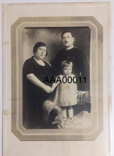 Antigua Foto. Militar Familia 0