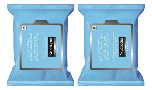 Neutrogena Make Up Remover Wipes Combo X2 25 Units 0