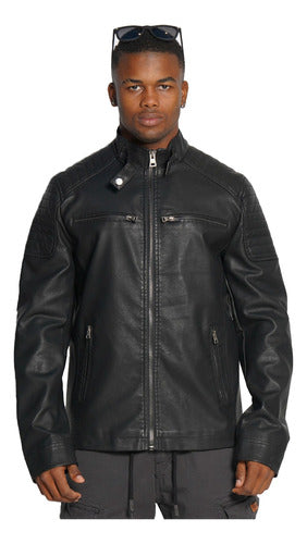 Bross Leather Jacket with Superior Bonded Detail 0