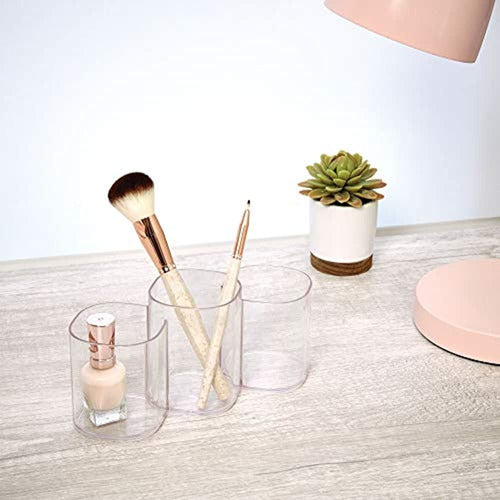 Interdesign Clarity Cosmetics Organizer Trio Cup Para Tocado 2