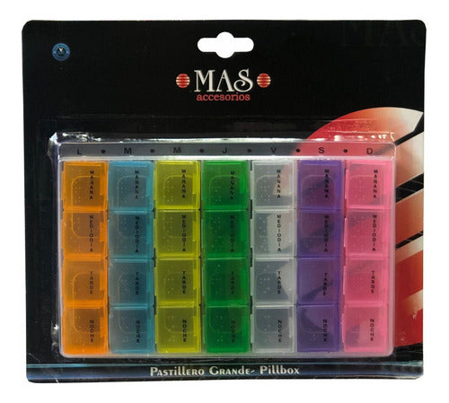 MAS Accesorios Weekly Pill Organizer with 7 Days 1