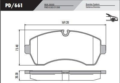 Fras-Le Brake Pad PD/661 0