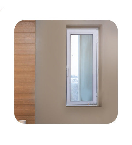 Lebaux Modena Open Window Glass 4mm 60x100 White Color 1