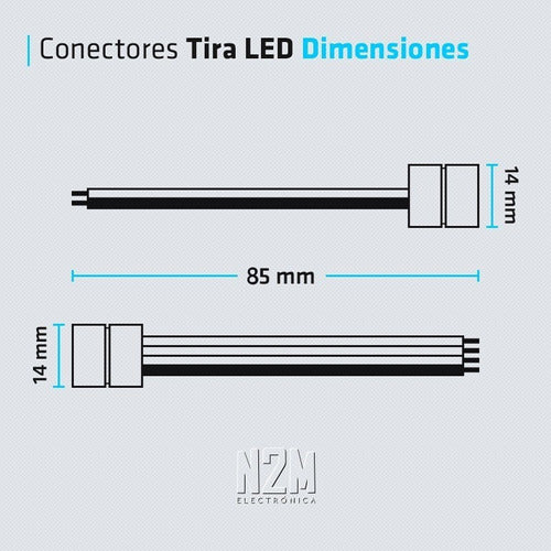 LED Strip Connector with Cables for 5050 RGB Monochromatic Colors 4