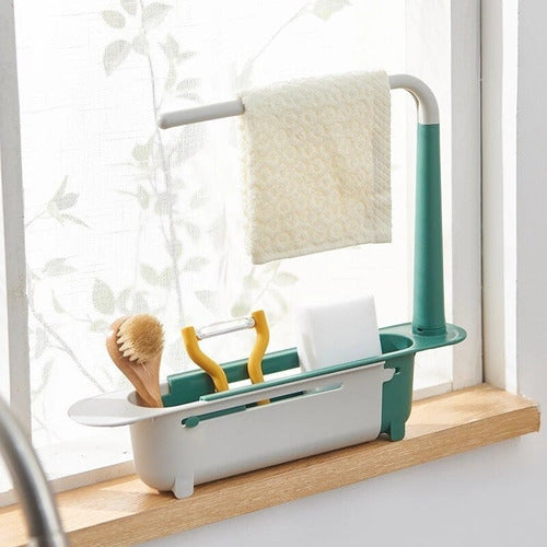 Everest Telescopic Drain Rack for Sink, Sponge Holder 3