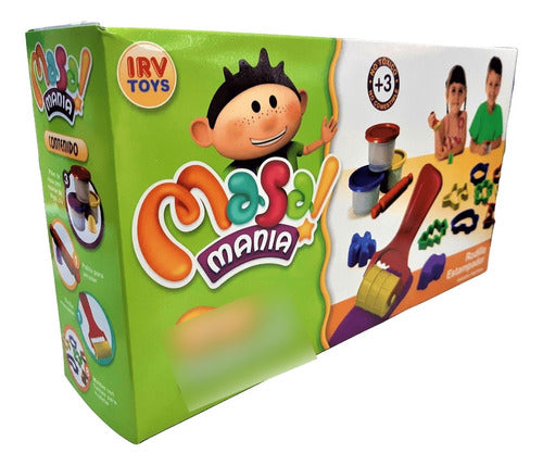 IRV Toys Masa Para Modelar - Masa Manía - Rodillo Estampador 0