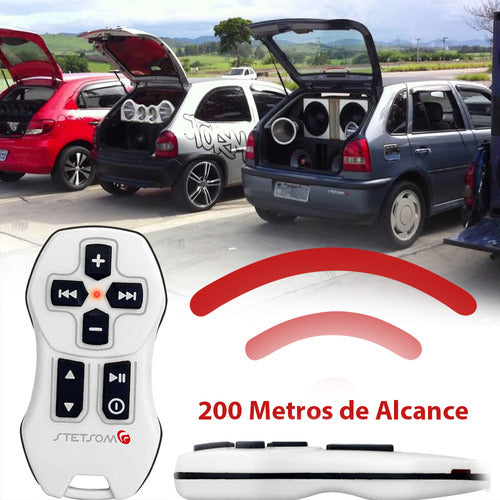 Controle Remoto Som Longa Distância Stetsom Sx 200m Branco 7