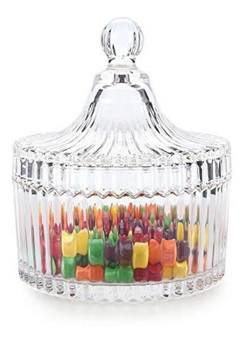 Set of 6 Glass Candy Jars Souvenirs for 15th Birthday Party 0