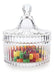 Set of 6 Glass Candy Jars Souvenirs for 15th Birthday Party 0