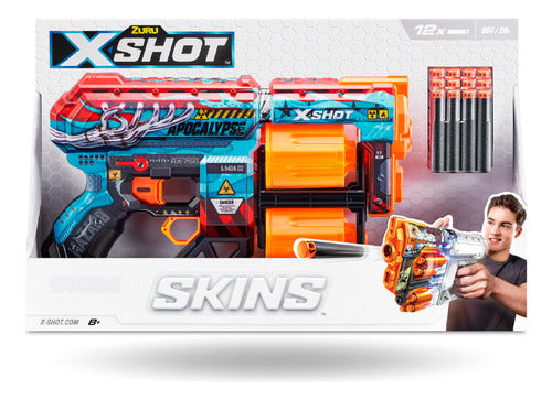 X-Shot Skins Dread Apocalypse Rex Dart Blaster Gun with 12 Darts 0