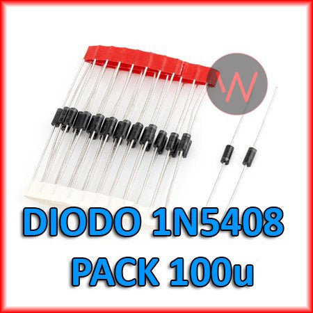 MIC 1N5408 1N 5408 Diodo Rectificador 1000V 3A Pack 100u 2